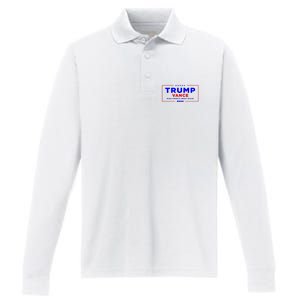 Trump Vance 2024 Performance Long Sleeve Polo