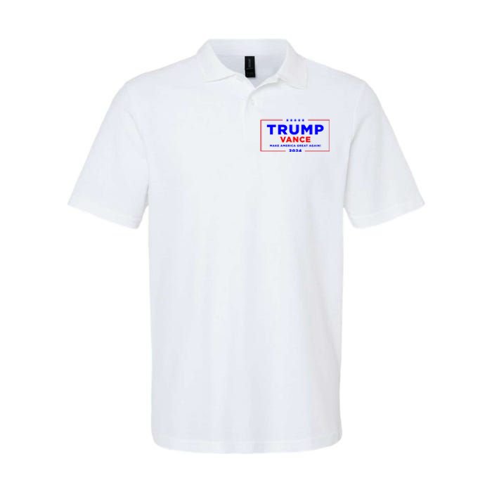 Trump Vance 2024 Softstyle Adult Sport Polo