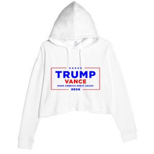 Trump Vance 2024 Crop Fleece Hoodie