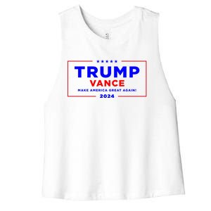 Trump Vance 2024 Women's Racerback Cropped Tank