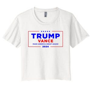 Trump Vance 2024 Women's Crop Top Tee