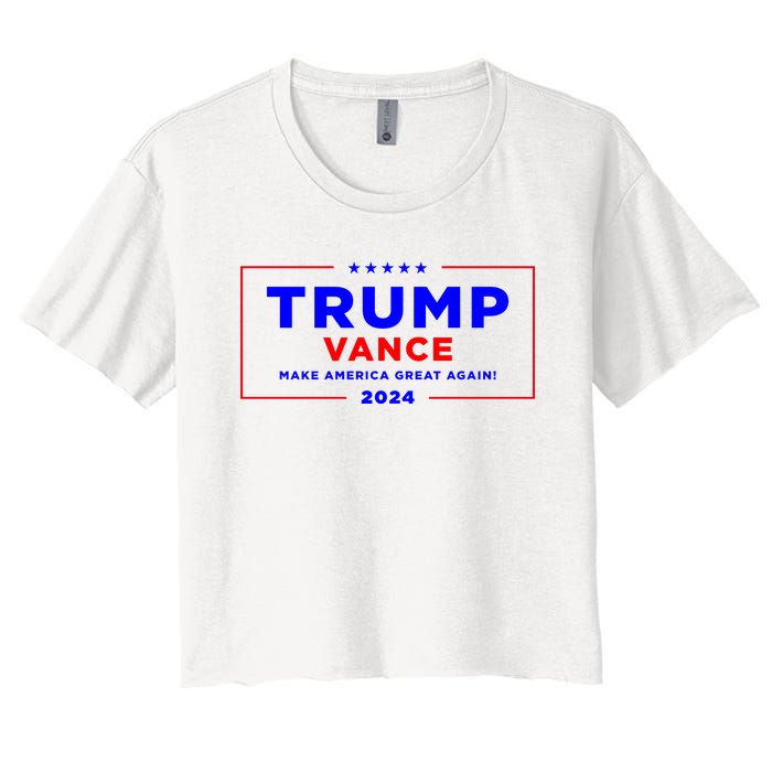 Trump Vance 2024 Women's Crop Top Tee