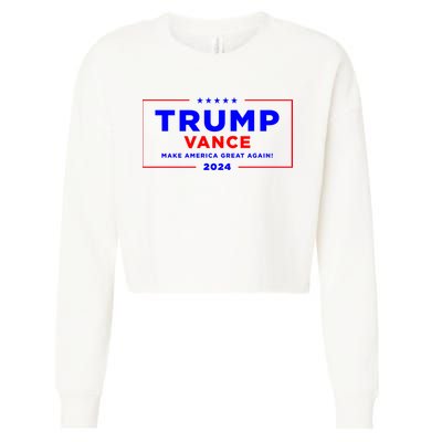 Trump Vance 2024 Cropped Pullover Crew