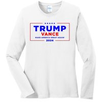 Trump Vance 2024 Ladies Long Sleeve Shirt