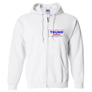 Trump Vance 2024 Full Zip Hoodie