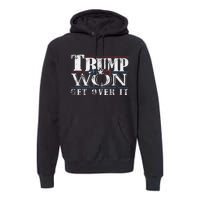 Trump Vance 2024 Outlaw Hillbilly Vintage Usa Flag Premium Hoodie