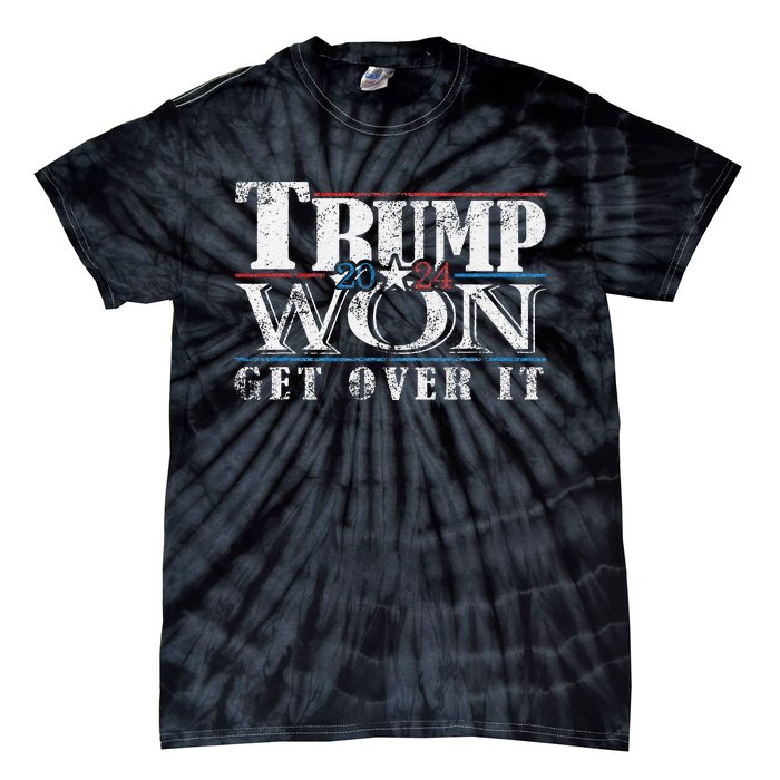 Trump Vance 2024 Outlaw Hillbilly Vintage Usa Flag Tie-Dye T-Shirt