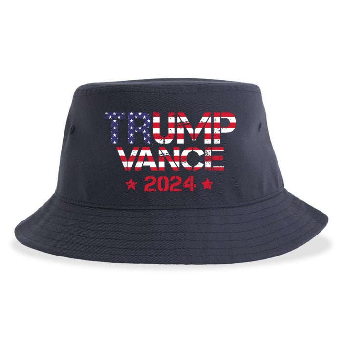 Trump Vance 2024 Vintage Patriotic Sustainable Bucket Hat