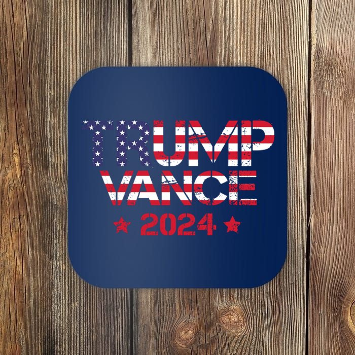 Trump Vance 2024 Vintage Patriotic Coaster