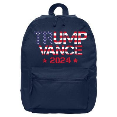 Trump Vance 2024 Vintage Patriotic 16 in Basic Backpack