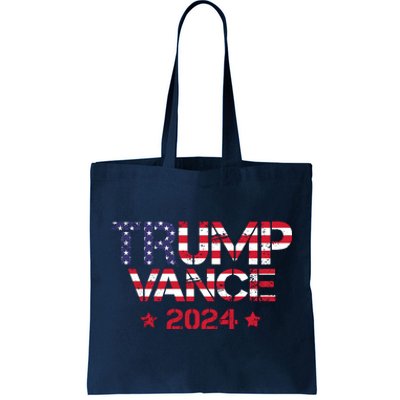 Trump Vance 2024 Vintage Patriotic Tote Bag