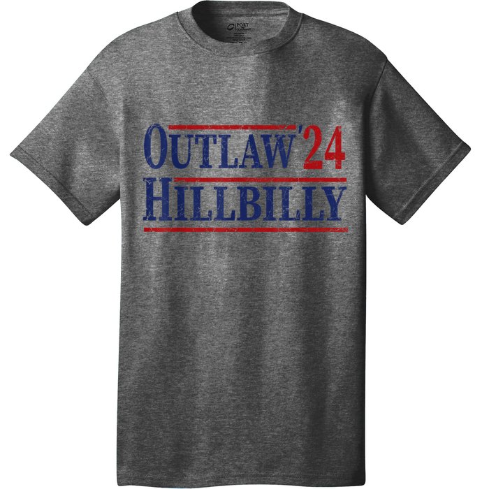 Trump Vance 2024 Outlaw Hillbilly Us Flag Vintage T-Shirt