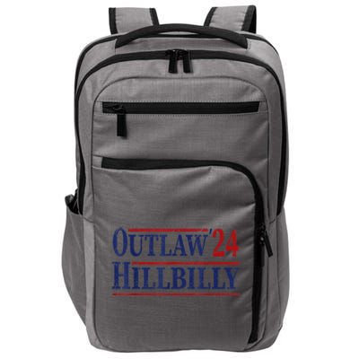 Trump Vance 2024 Outlaw Hillbilly Us Flag Vintage Impact Tech Backpack