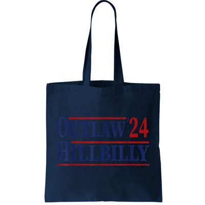 Trump Vance 2024 Outlaw Hillbilly Us Flag Vintage Tote Bag