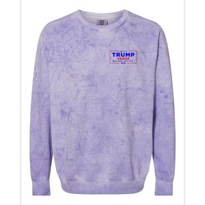 Trump Vance 2024 Front And Back Print Colorblast Crewneck Sweatshirt