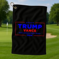 Trump Vance 2024 Front And Back Print Golf Towel