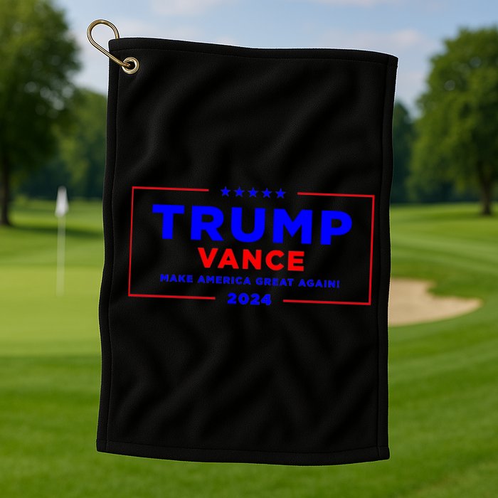 Trump Vance 2024 Front And Back Print Golf Towel