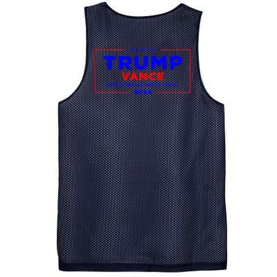 Trump Vance 2024 Front And Back Print Mesh Reversible Basketball Jersey Tank