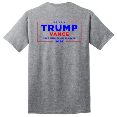 Trump Vance 2024 Front And Back Print Tall T-Shirt