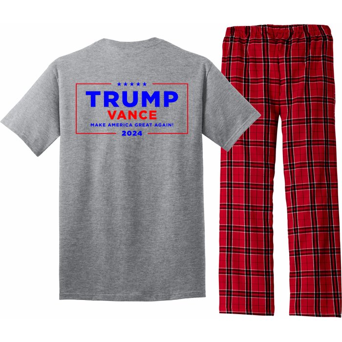 Trump Vance 2024 Front And Back Print Pajama Set