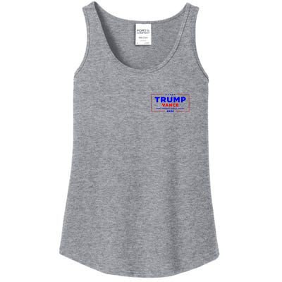 Trump Vance 2024 Front And Back Print Ladies Essential Tank