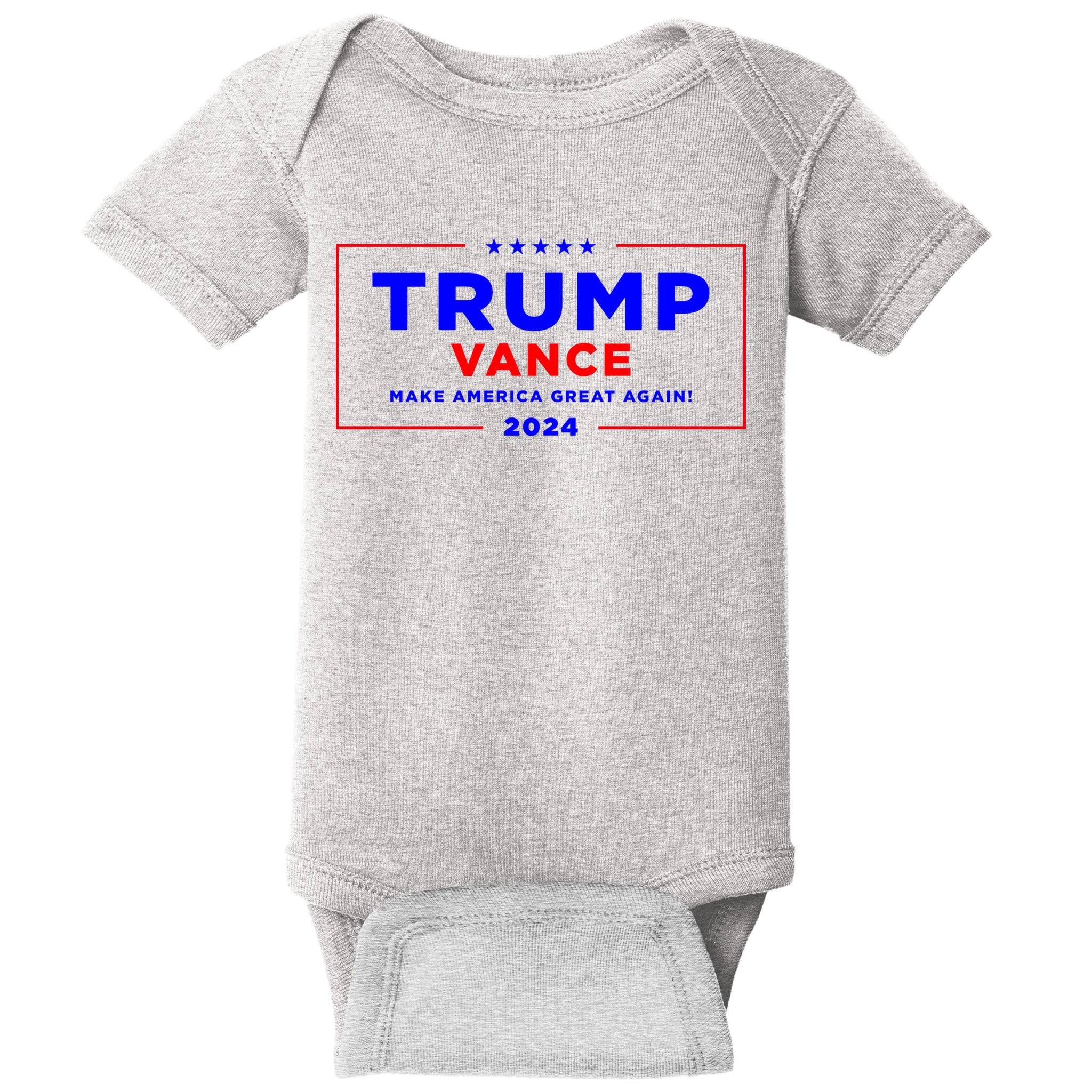 Trump Vance 2024 Front And Back Print Baby Bodysuit