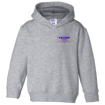 Trump Vance 2024 Front And Back Print Toddler Hoodie