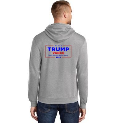 Trump Vance 2024 Front And Back Print Tall Hoodie