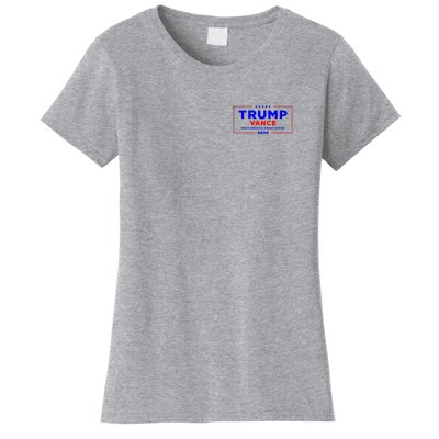 Trump Vance 2024 Front And Back Print Women's T-Shirt