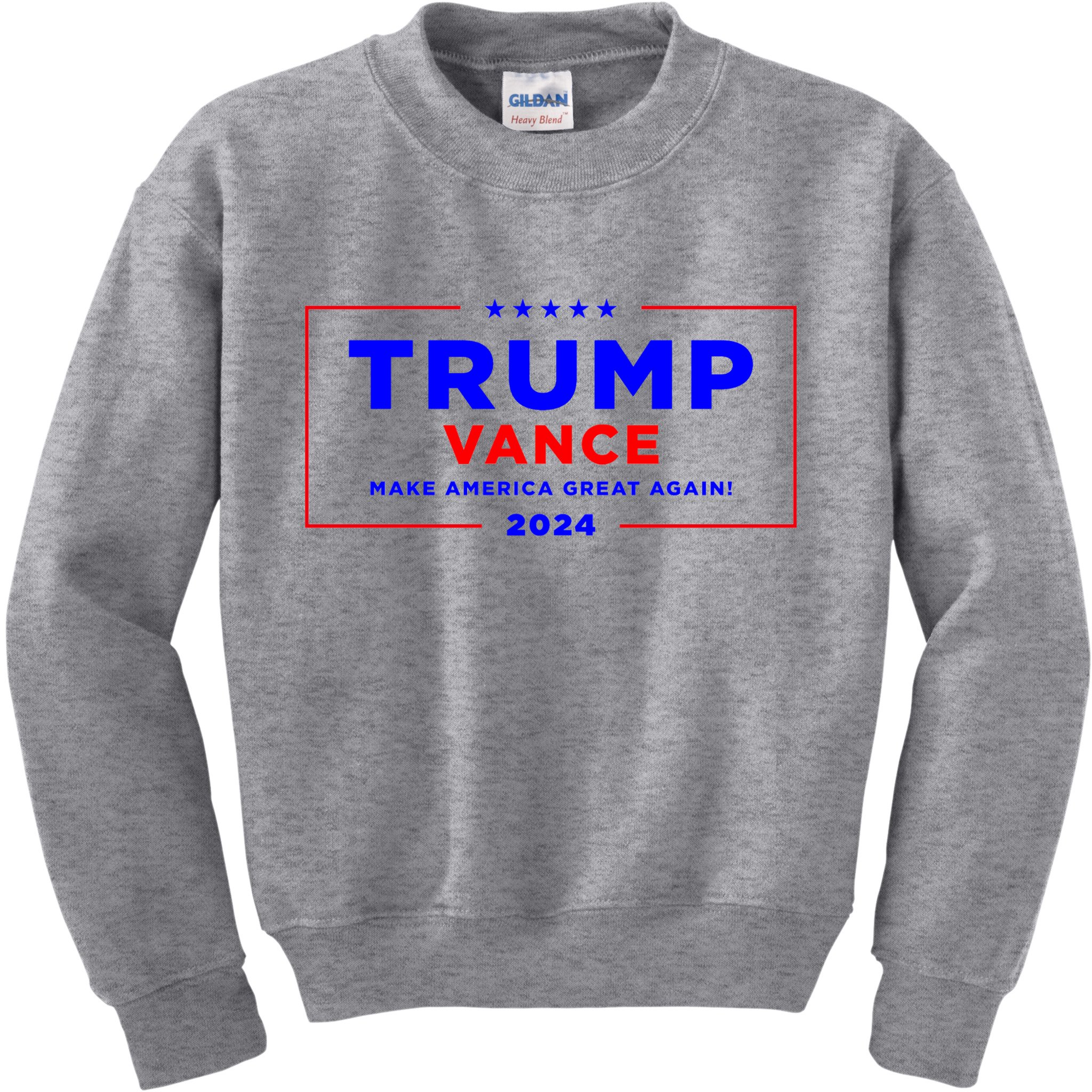 Trump Vance 2024 Front And Back Print Kids Sweatshirt