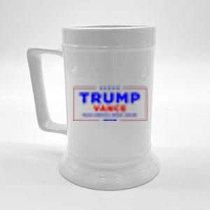 Trump Vance 2024 Front And Back Print Beer Stein