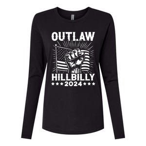 Trump Vance 2024 Donald Trump Jd Vance Outlaw Hillbilly Womens Cotton Relaxed Long Sleeve T-Shirt