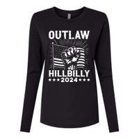 Trump Vance 2024 Donald Trump Jd Vance Outlaw Hillbilly Womens Cotton Relaxed Long Sleeve T-Shirt