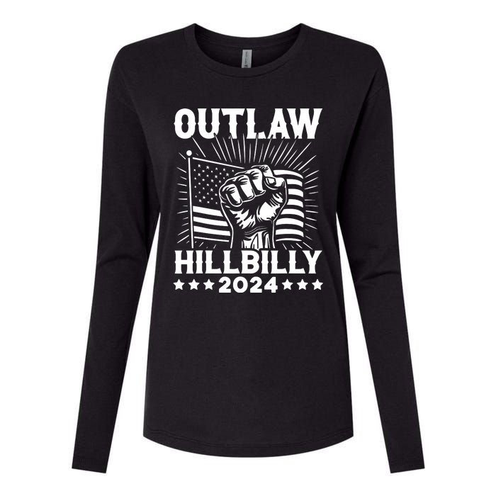 Trump Vance 2024 Donald Trump Jd Vance Outlaw Hillbilly Womens Cotton Relaxed Long Sleeve T-Shirt