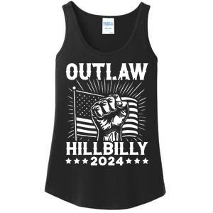 Trump Vance 2024 Donald Trump Jd Vance Outlaw Hillbilly Ladies Essential Tank