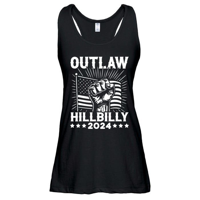 Trump Vance 2024 Donald Trump Jd Vance Outlaw Hillbilly Ladies Essential Flowy Tank