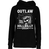 Trump Vance 2024 Donald Trump Jd Vance Outlaw Hillbilly Womens Funnel Neck Pullover Hood