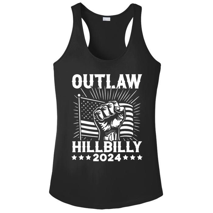 Trump Vance 2024 Donald Trump Jd Vance Outlaw Hillbilly Ladies PosiCharge Competitor Racerback Tank