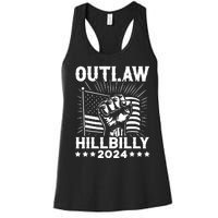 Trump Vance 2024 Donald Trump Jd Vance Outlaw Hillbilly Women's Racerback Tank