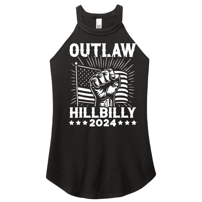 Trump Vance 2024 Donald Trump Jd Vance Outlaw Hillbilly Women's Perfect Tri Rocker Tank