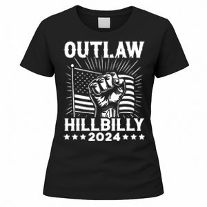 Trump Vance 2024 Donald Trump Jd Vance Outlaw Hillbilly Women's T-Shirt