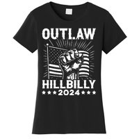 Trump Vance 2024 Donald Trump Jd Vance Outlaw Hillbilly Women's T-Shirt