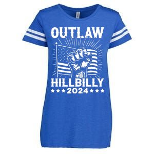 Trump Vance 2024 Donald Trump Jd Vance Outlaw Hillbilly Enza Ladies Jersey Football T-Shirt