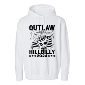 Trump Vance 2024 Donald Trump Jd Vance Outlaw Hillbilly Garment-Dyed Fleece Hoodie