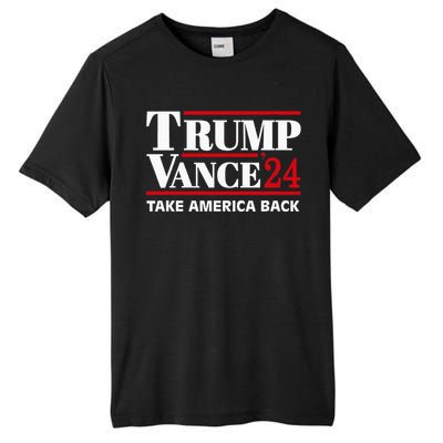 Trump Vance 2024 Take America Back Tall Fusion ChromaSoft Performance T-Shirt