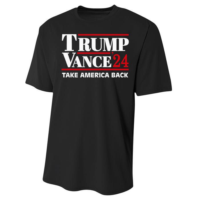 Trump Vance 2024 Take America Back Performance Sprint T-Shirt