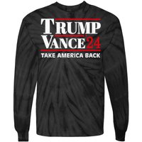 Trump Vance 2024 Take America Back Tie-Dye Long Sleeve Shirt