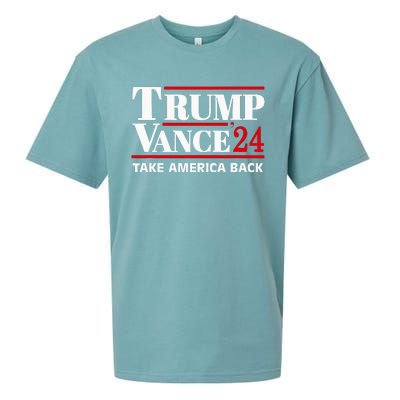 Trump Vance 2024 Take America Back Sueded Cloud Jersey T-Shirt