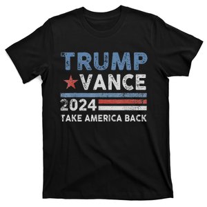 Trump Vance 2024 Donald Trump J.D. Vance Take America Back T-Shirt