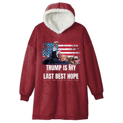 Trump Vance 2024 Retro Stripe Trump Jd Vance President Hooded Wearable Blanket